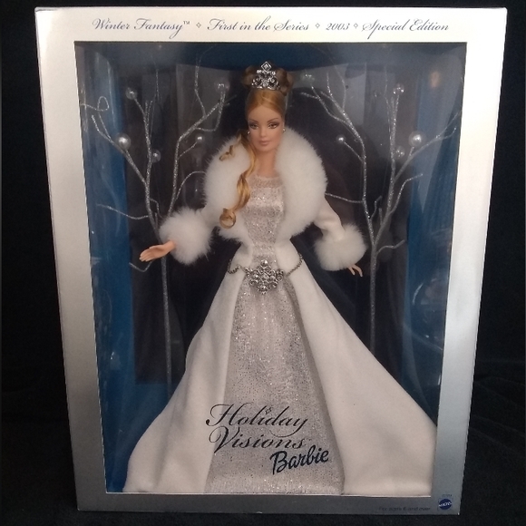 Mattel Barbie 2fer Holiday Barbie Vnt special 2006 Bob Mackie Ed, & 2003 Ed. NIB - Picture 6 of 8